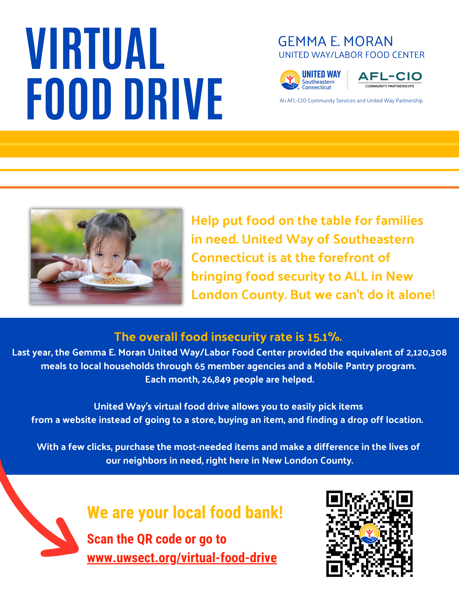 Virtual Food Drive Flyer
