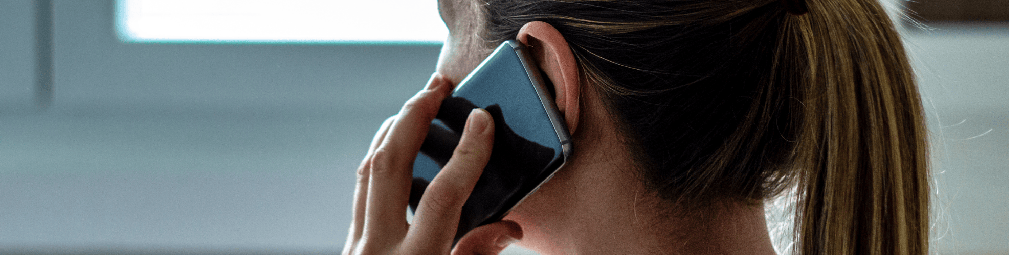 Someone on their mobile phone